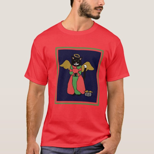 Camiseta Gato e MouseAngels de Wigglebottom (Frente)