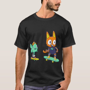 Camiseta Gato e Peixe de Skate