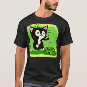 Camiseta Gato e pepinos