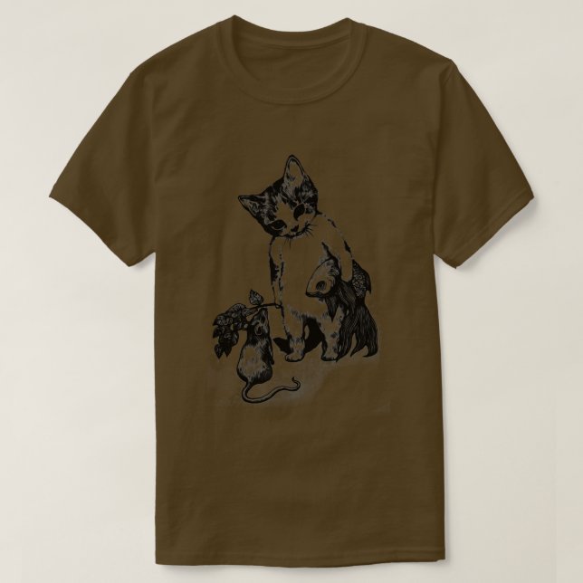 Camiseta gato e rato (Frente do Design)