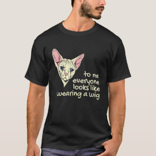 Camiseta Gato Egípcio Sphynx Sem Pelo