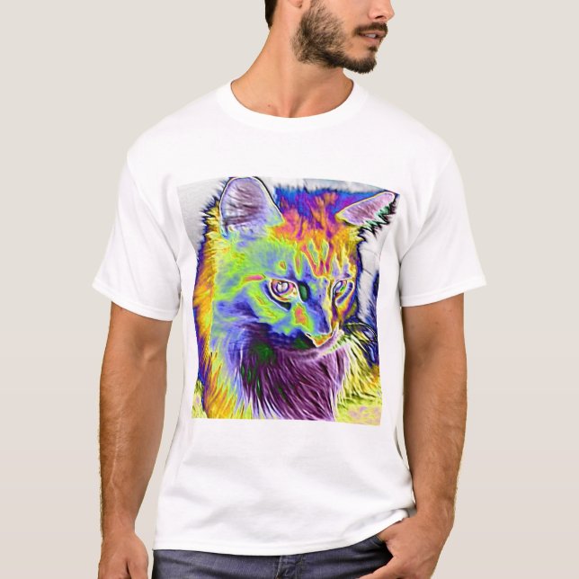 Camiseta Gato elétrico (Frente)