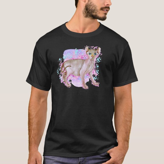 Camiseta Gato Elf Sphinx (Frente)