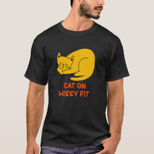 Camiseta Gato em Ajustado Hissy Gato Gato Casais Gatinhos