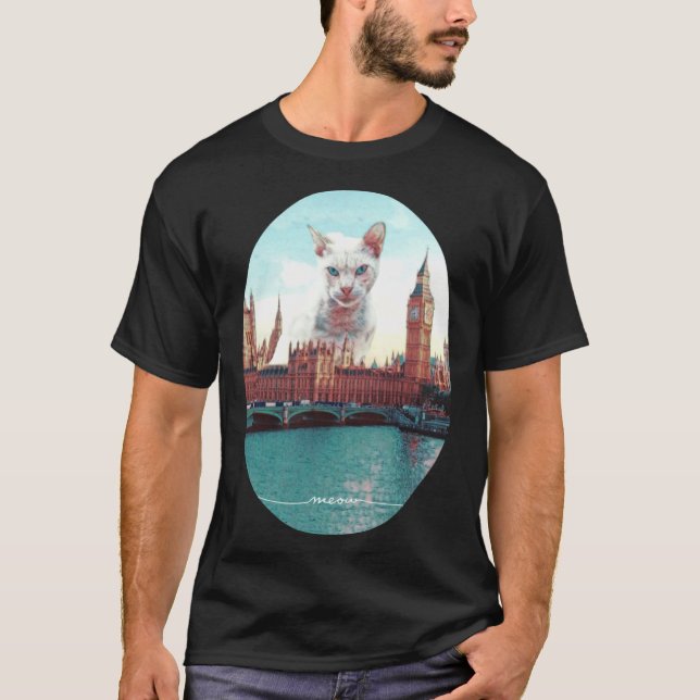 Camiseta Gato em Londres (Frente)
