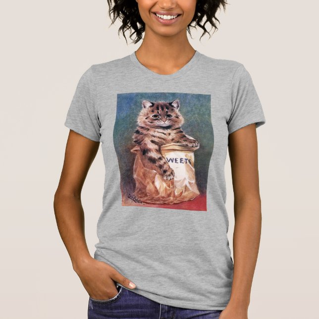 Camiseta Gato em Papel, Louis Wain (Frente)