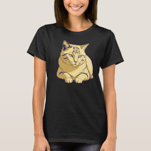 Camiseta Gato em Pausa Suave – Descanso Mínimo Tranquilo