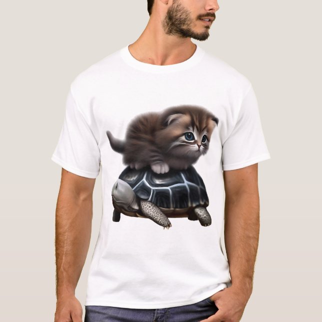 Camiseta Gato em tartaruga (Frente)