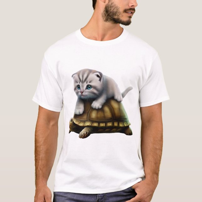 Camiseta Gato em tartaruga Cópia (Frente)