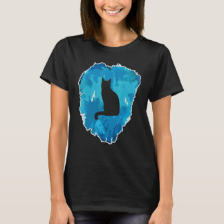 Camiseta Gato Em Um Bloco De Gelo Para A Eternidade