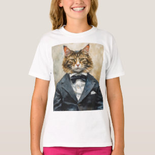 Camiseta Gato em uma roupa
