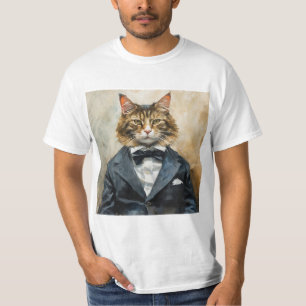 Camiseta Gato em uma roupa