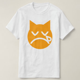 Camiseta Gato Emoji Chorando