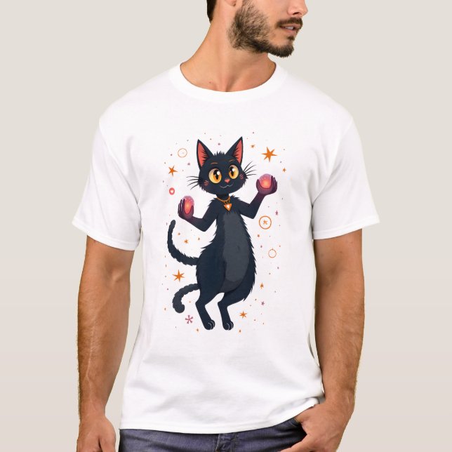 Camiseta Gato Enfeitiçado (Frente)