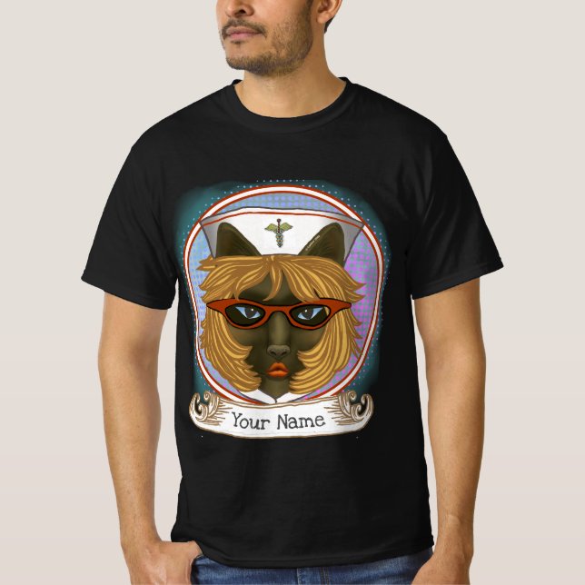 Camiseta Gato enfermeiro (Frente)