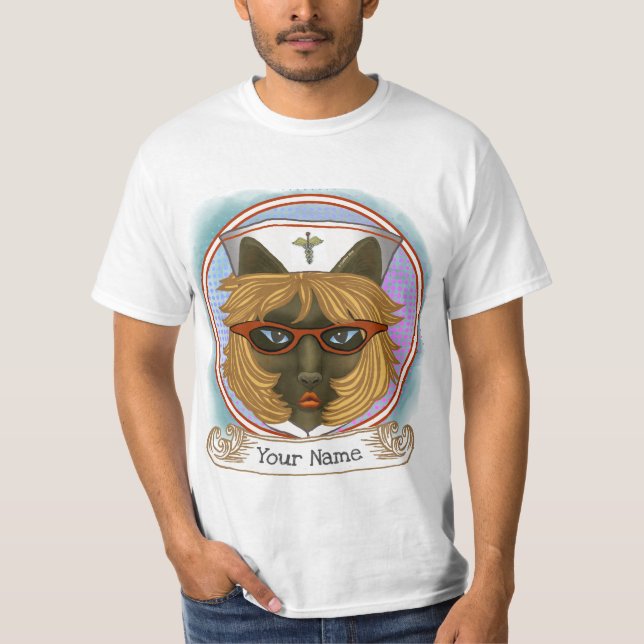 Camiseta Gato enfermeiro (Frente)