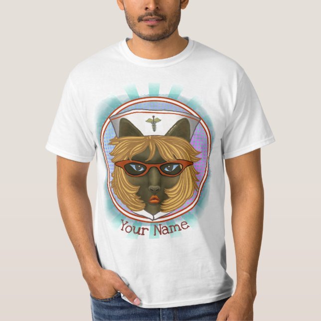 Camiseta Gato enfermeiro (Frente)