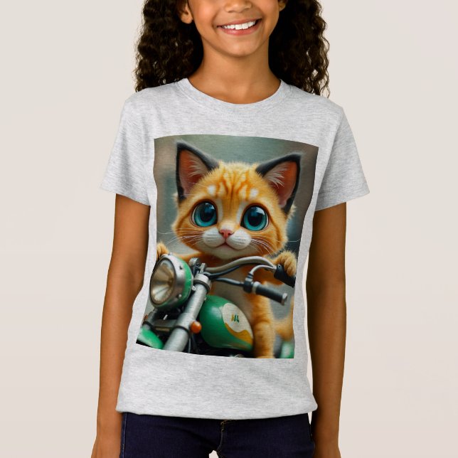 Camiseta Gato engraçado (Frente)
