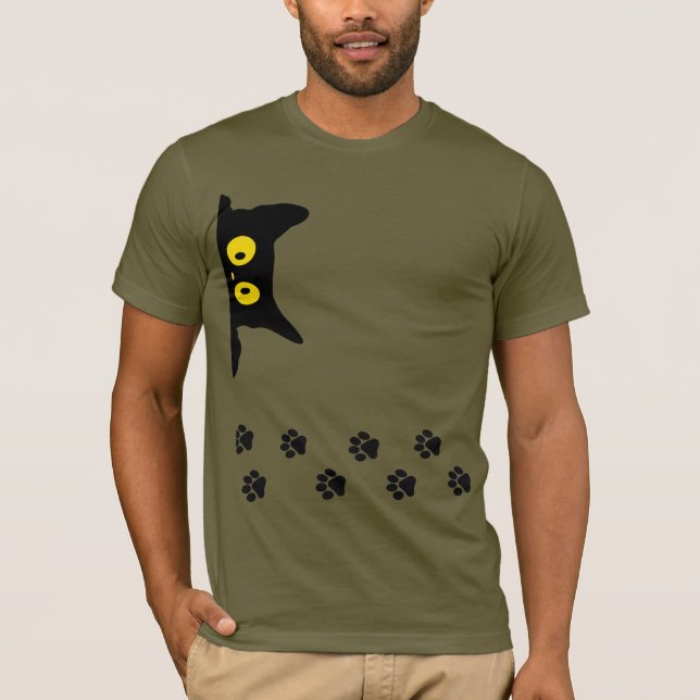 Camiseta gato engraçado (Frente)