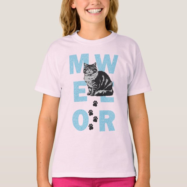 Camiseta gato engraçado (Frente)