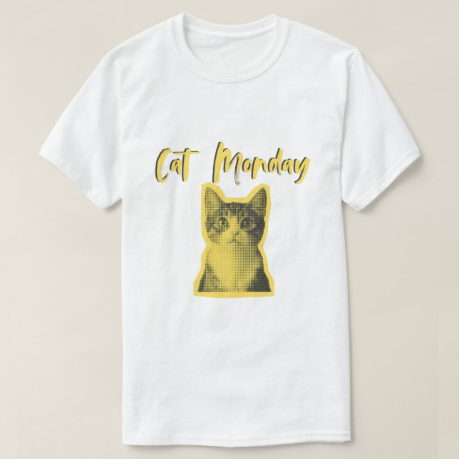 Camiseta Gato Engraçado (Frente do Design)