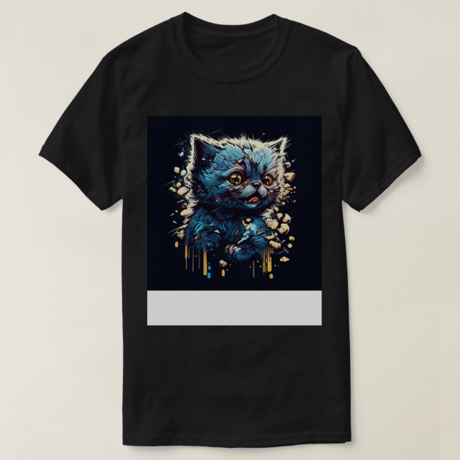Camiseta Gato Engraçado 5 (Frente do Design)