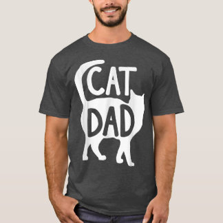 Camiseta Gato Engraçado Adquirente Gato Pai Gato Dia de os