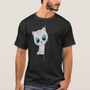 Camiseta Gato Engraçado Amante de Animais Roupas de Animais