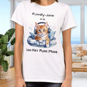 Camiseta Gato Engraçado Aquarela Humor Personalizado