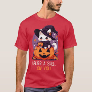 Camiseta Gato Engraçado Bruxa Espelha Homens Crianças Mulhe