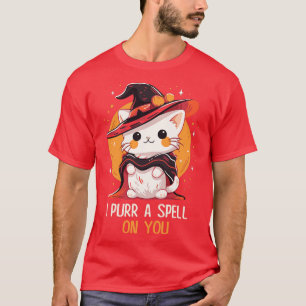 Camiseta Gato Engraçado Bruxa Espelha Homens Crianças Mulhe