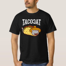 Camiseta Gato Engraçado - CAT Taco Mexicano