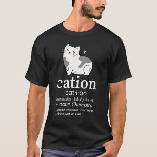 Camiseta Gato Engraçado Cátion Um lon Com Carga Paws-itive 