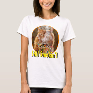 Camiseta Gato Engraçado Com Cupcake De Aniversário Derret