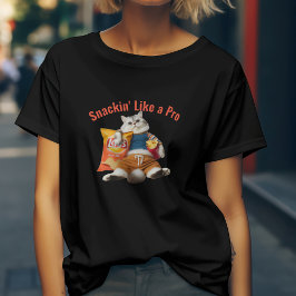 Camiseta Gato Engraçado Como Um Pró