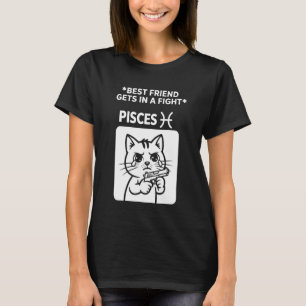 Camiseta Gato Engraçado Constelação de Peixes Signo do Zodí