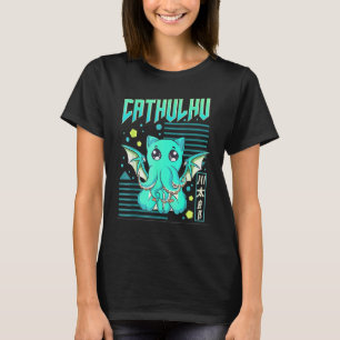 Camiseta Gato Engraçado Cthulhu Pun Cathulhu