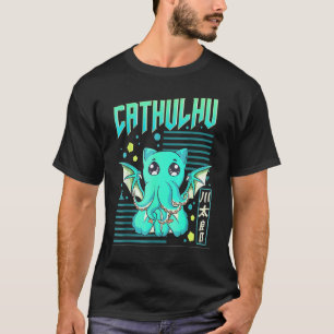 Camiseta Gato Engraçado Cthulhu Pun Cathulhu