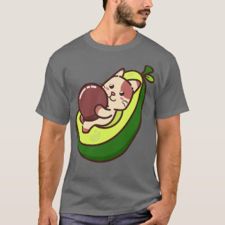 Camiseta Gato Engraçado de Avocado