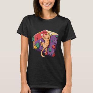 Camiseta Gato Engraçado de Bouldering – Escalada em Rocha e