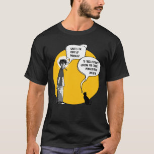 Camiseta Gato engraçado de segunda-feira Humor de escritóri