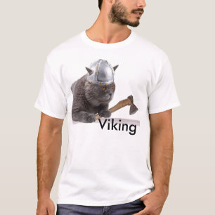 Camiseta Gato engraçado de Viking