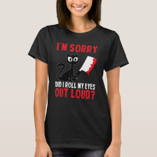 Camiseta Gato Engraçado Desculpe, Será que Eu Fiz Careta Em