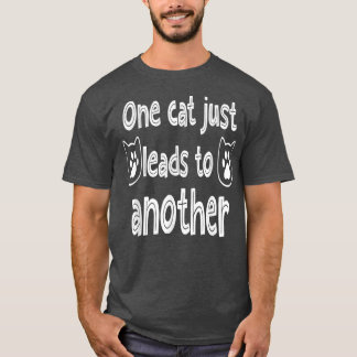 Camiseta Gato Engraçado Diz Um Gato Leva Outro