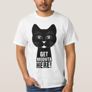 Camiseta Gato engraçado do Meowta Here