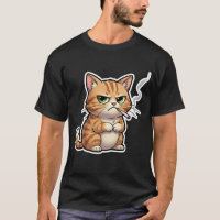 Gato engraçado e descolado meme gato fumando cigar