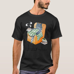 Camiseta Gato Engraçado É Muito Humorável Lá Fora