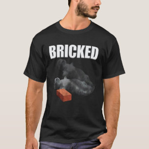 Camiseta Gato Engraçado Empedrado Derrubado Meme de Gato Be