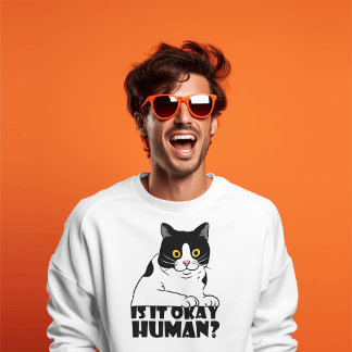 Camiseta Gato Engraçado: Está Tudo Bem, Humano?
