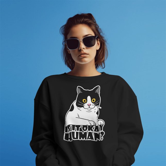 Camiseta Gato Engraçado: Está Tudo Bem, Humano? (Criador carregado)